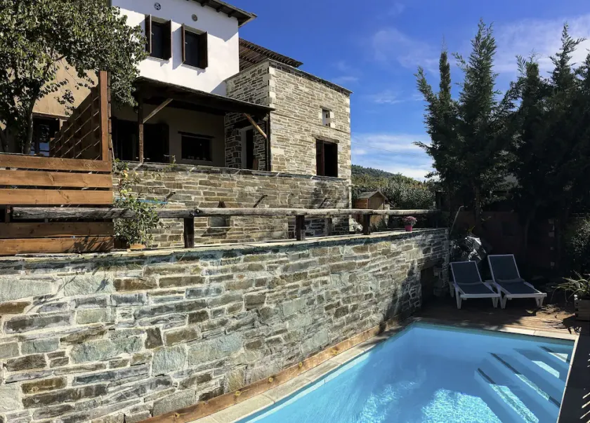 PELION HOMES | VILLA IRIS. A rustic, chic villa with pool and great sea views! - Image 1
