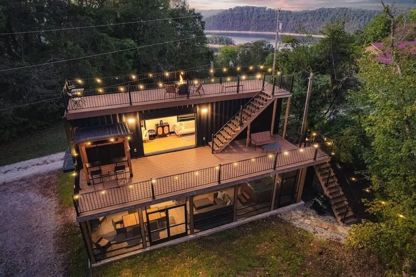 Unique Shipping Container w/ Hot Tub & Lake Views - Image 1