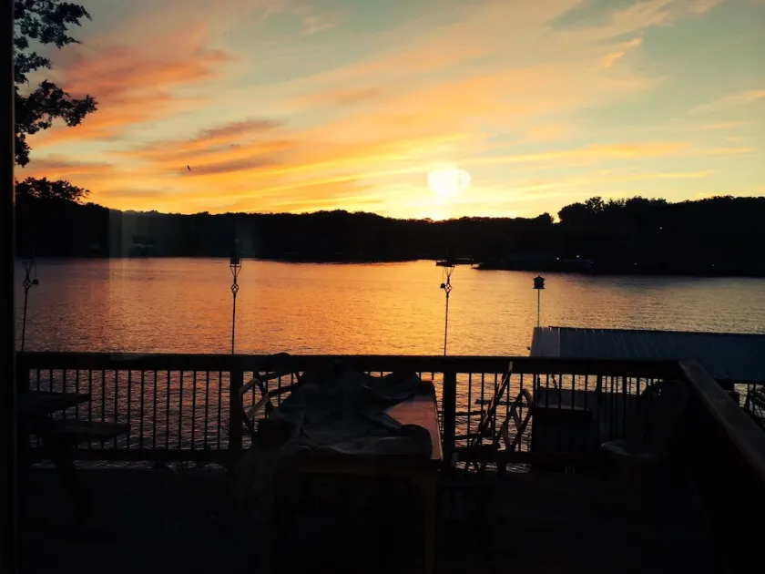 Lake House with Multiple Decks and Large Swim Platform on Private Dock, - Image 1
