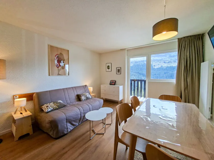 Renoviertes Studio 4 Pers · Zentrum von Flaine · Südbalkon - Image 1