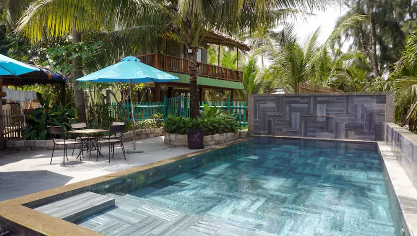 Absolute beach front on An Bang Beach. Oozing style, Salt Villa sleeps 6 (to 8) - Image 1