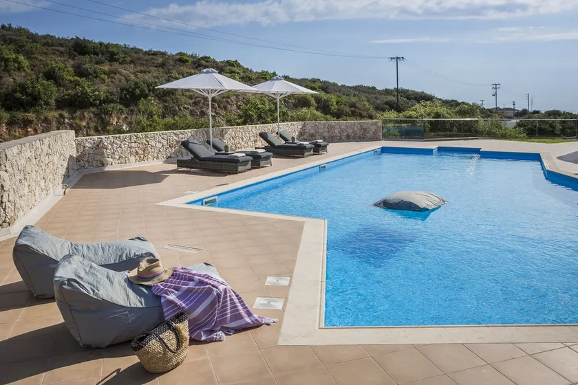 Skala Beach 2 bedroom apartment with private 107m2 pool and breakfast - Image 1