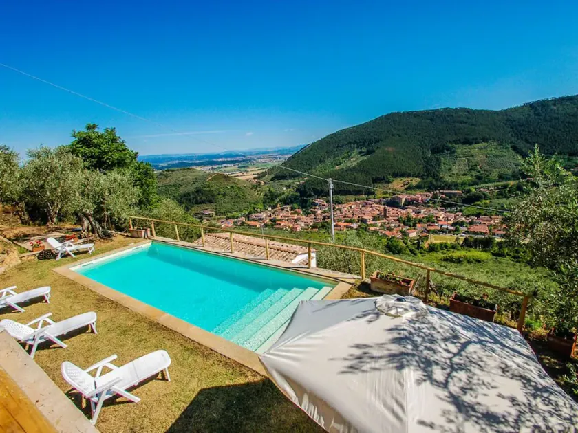 Villa in Tuscany with private pool and Wi-fi above historic Buti, near Pisa - Image 1