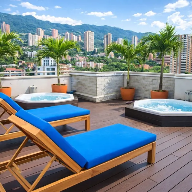 14th Floor 3BR apt City Views and Rooftop Jacuzzi - Image 1