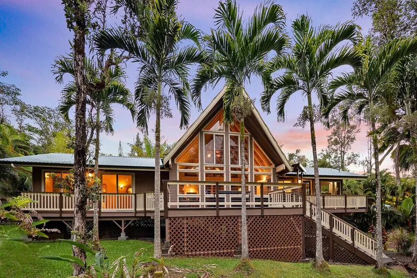 Tropical, Hawaiian-style A-frame Home - Image 1
