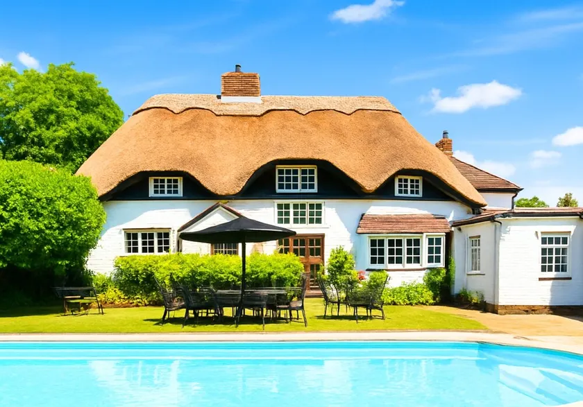 Beautiful Thatched Cottage with Outdoor Pool, Secure Garden, Dog & Family Friendly! Chichester Holiday Properties - Image 1