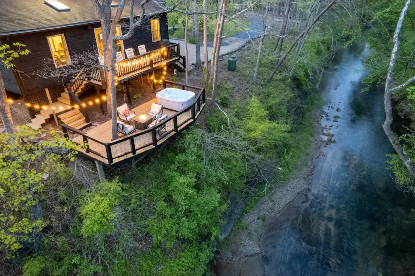 Private Riverfront Cabin | Hot Tub, Fire Pit | Blue Ridge - Image 1