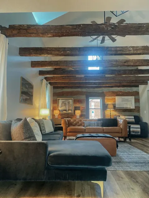 The Melmore Cabin, cozy and spacious gathering space - Image 1