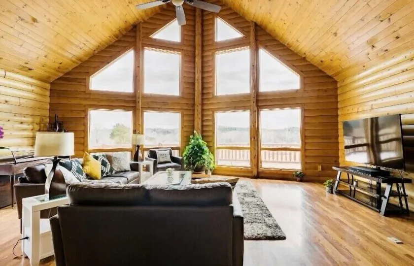 Angela Custom Log House<br>on 7 acres. <br>Pets Not Allowed. <br>No Smoking. - Image 1
