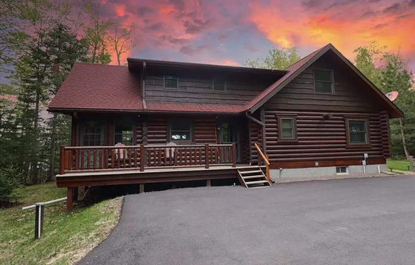 Log Cabin on Lake on 3 Acres of Total Seclusion  - Image 1