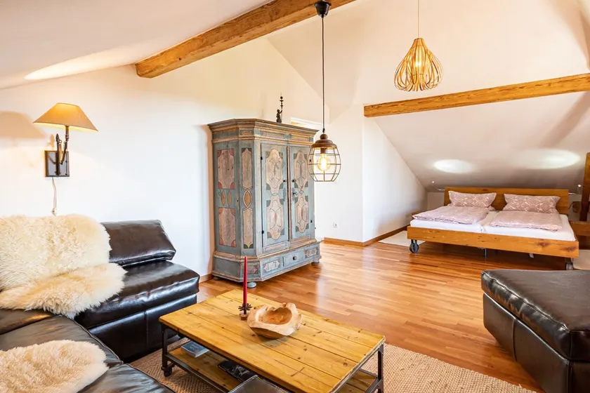 Apartment bedsitter with west-facing balcony, kitchenette, 50 sqm - Image 1