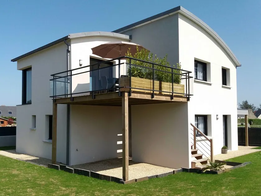 Superba casa recente classificata **** vista mare-50m dal mare - Landrellec / Trégastel - Image 1