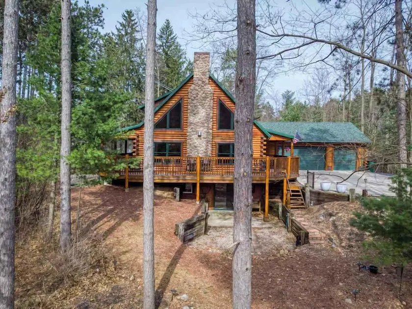 Log Cabin in Waupaca- Wooded Lot, Poker Table - Image 1
