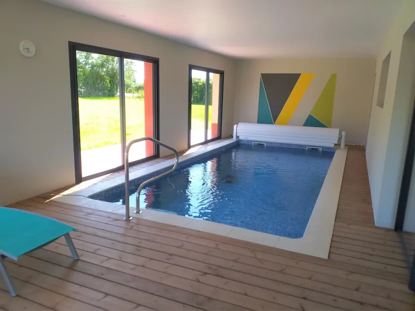 Huset privat indendørs pool ikke overset opvarmet til 30 ° C i Normandiet - Image 1