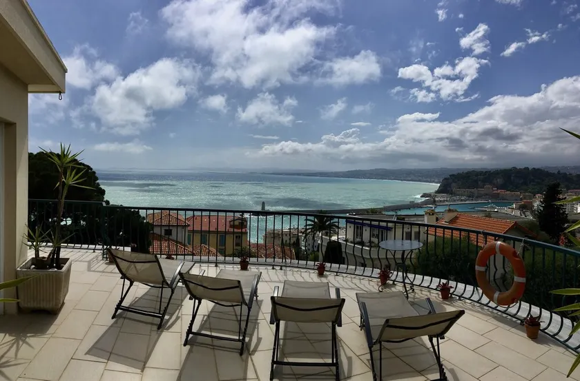 Penthouse med havudsigt, mellem Nice og Villefranche - Image 1