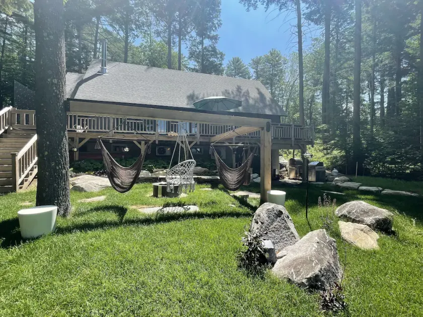 Winter Lakefront Cabin on Great Pond, Hot Tub - Image 1