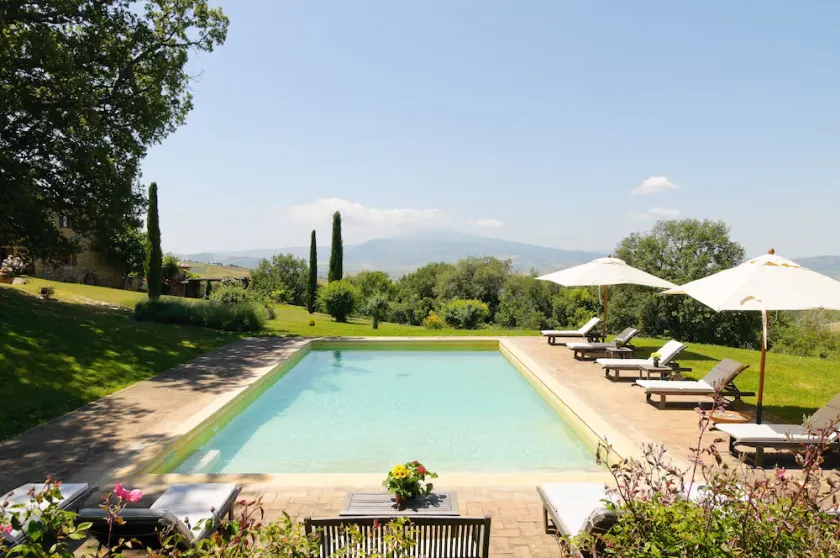Unique view 3 bdr villa with pool & A/C in Pienza | Oriolo - Image 1