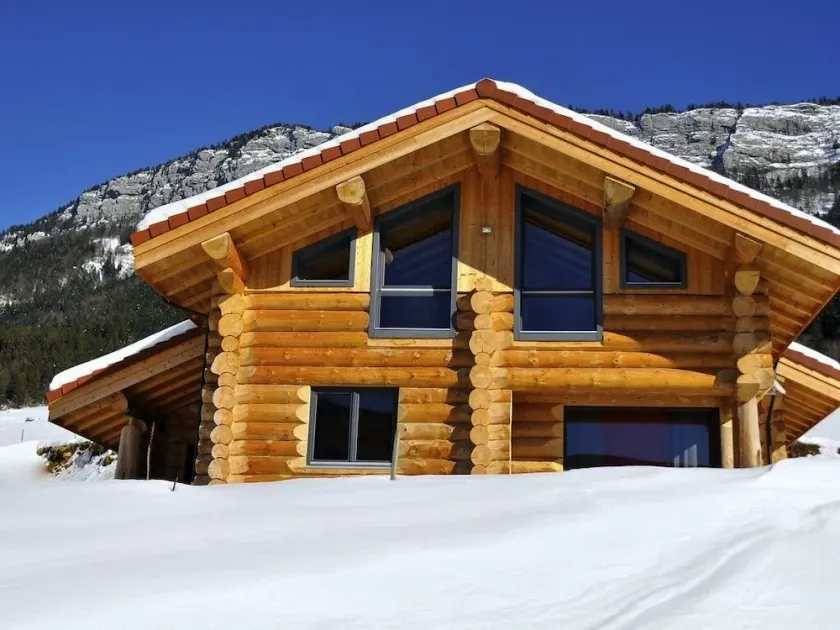 New log cabin 4* 10/12 persons in MOUNTAIN WIFI JACUZZI - Image 1