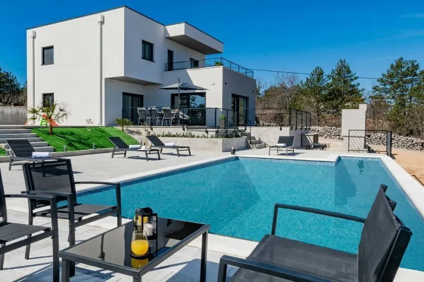 VILLA KARIN-NEW,55m2 pool,EV station,playground,amazing view - Image 1