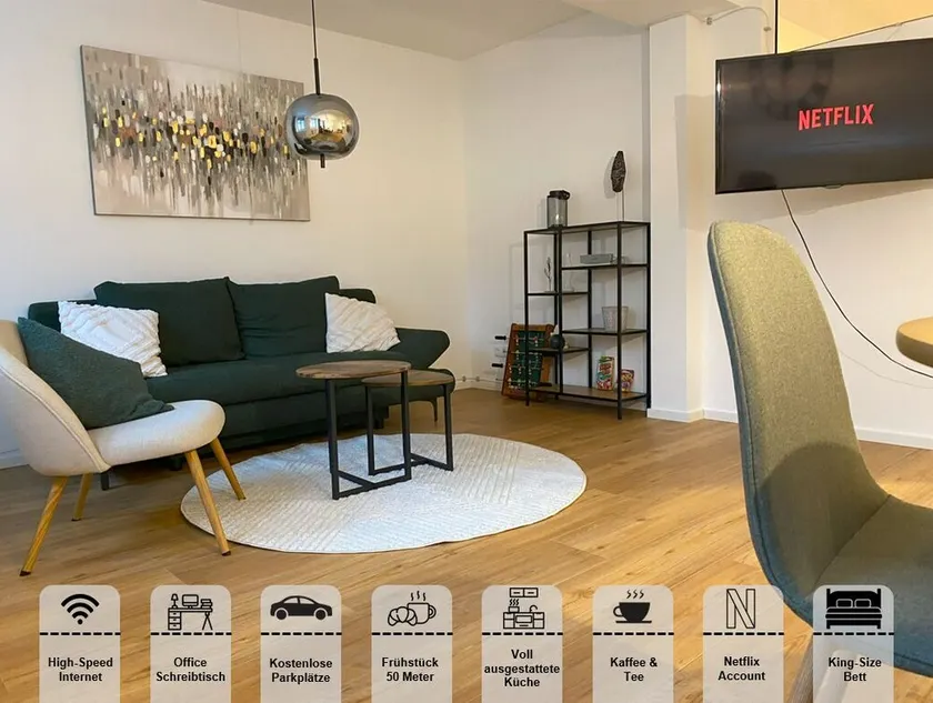traumhafte Business & Relax Wohnung direkt im Stadtkern Oettingens by Elation Homes - Image 1