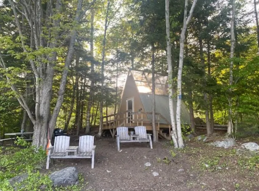 Private Lakeside A-Frame Tent - Image 1