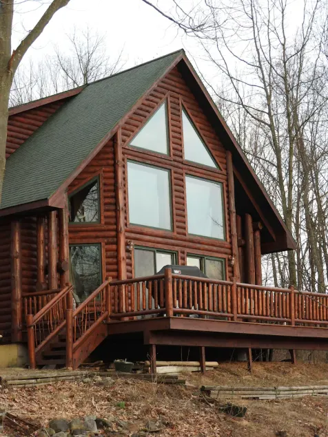 Golden Dunes Luxury Log Home Med utsikt över Lake Michigan - Image 1