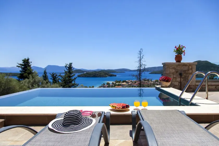 Villa Kallisto with Infinity Pool & Stunning Sea View in Perigiali, Lefkada!!! - Image 1