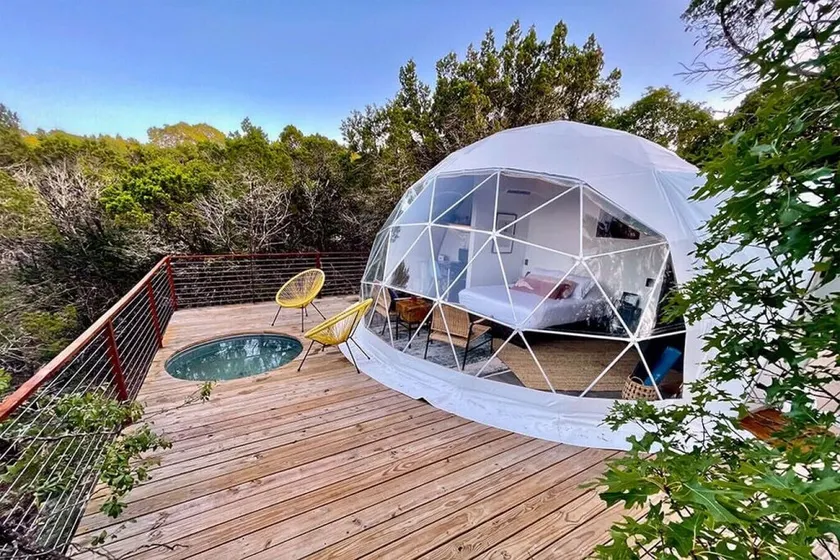 Vagary: Luxury Glamping in Treetop Dome + Dip Pool - Image 1