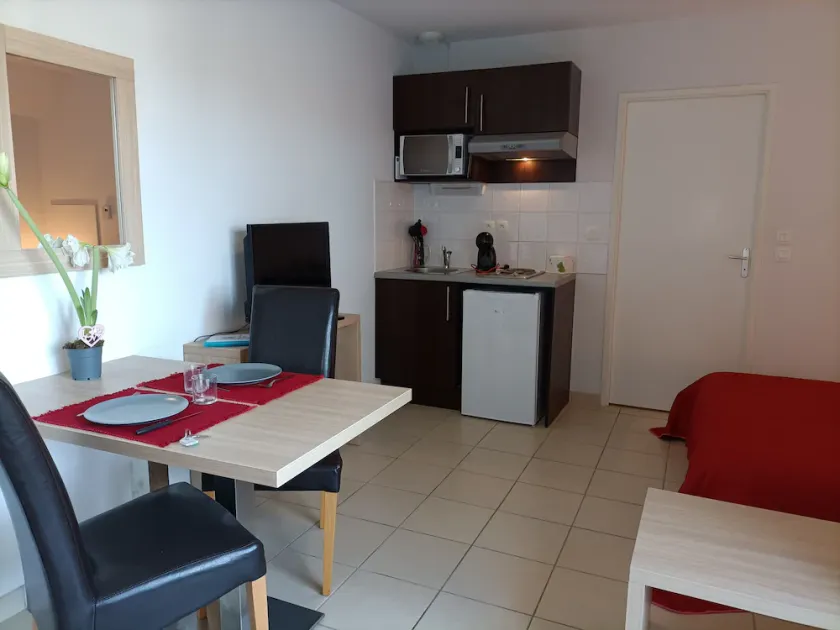 Studio with a terrace in a residential complex with a pool, C65 - Image 1