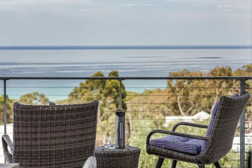 PANORAMIC VISTAS OF THE PRISTINE COASTLINE & TURQUOISE WATERS OF EAGLE BAY. - Image 1