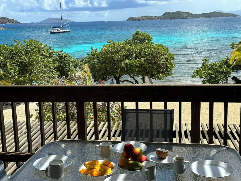 Sapphire Outlook Villa : Beachfront 2-story Villa on Sapphire Beach, St. Thomas - Image 1