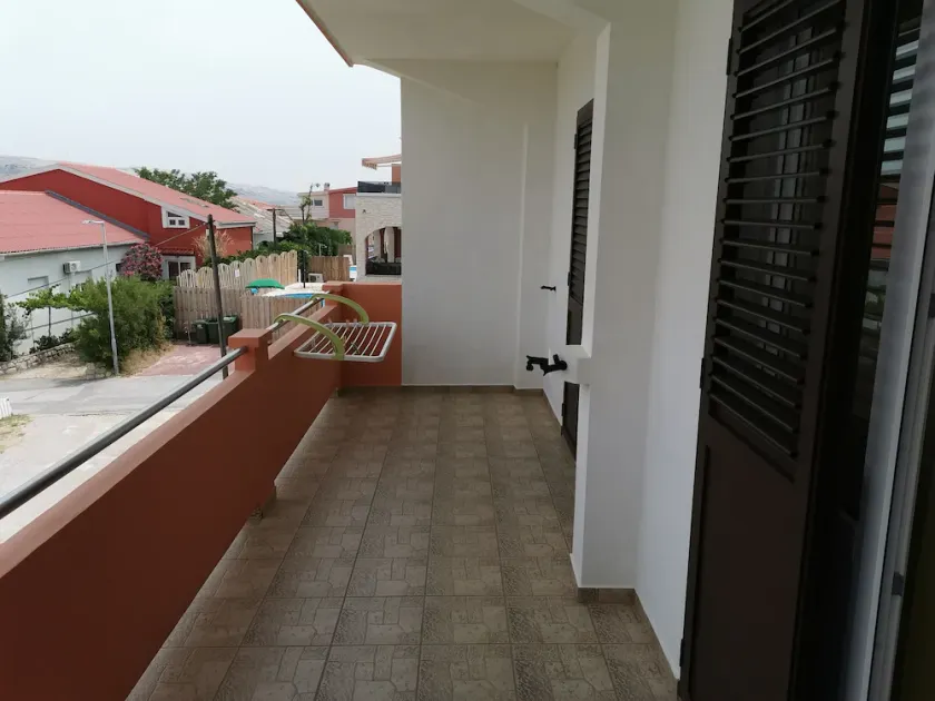 Appartement de deux chambres avec la terrasse et la vue sur le mer Pag (A-6329-b) - Image 1