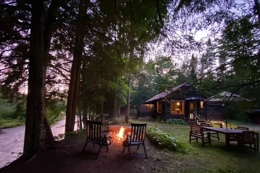Exclusive Adirondack Cabin on River, 24 Private Acres - Image 1