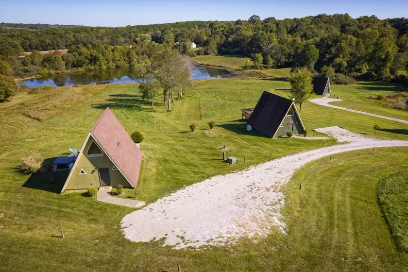 3 A-Frame Cabins w Hot Tubs Near Wine Trail - Image 1