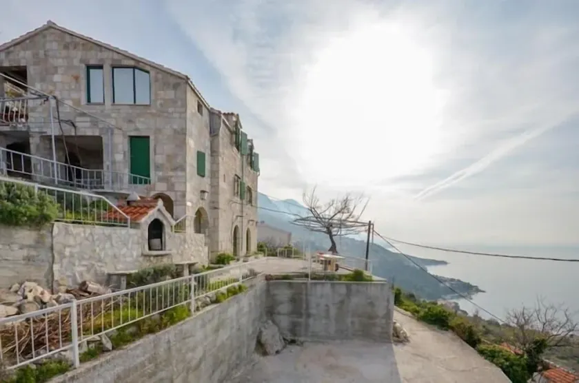 Appartement de deux chambres avec la terrasse et la vue sur le mer Brela (Makarska) (A-11552-b) - Image 1