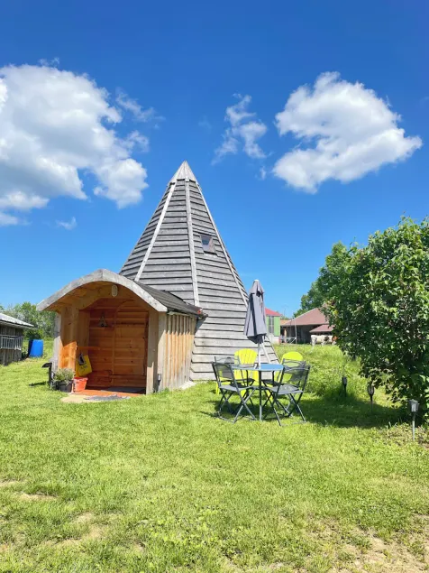 A very comfortable wooden teepee in a village at an elevation of 830 meters. Perfect for cool evenings. - Image 1