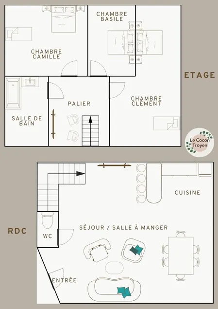 Le Cocon Troyen - Appartement 3 chambres avec 2 parkings, idéal familles et pros - Image 1