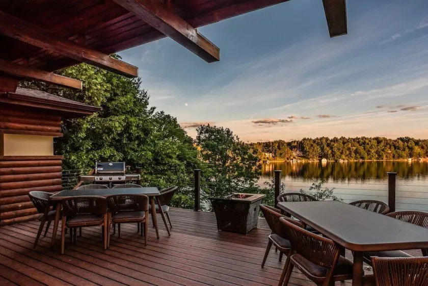 Gorgeous view of Long Lake, Lakefrontcabin hottub fireplace kayaks paddleboards - Image 1