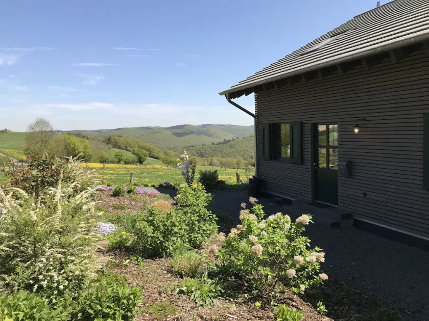 Modern House-new building with a distant view in the National Park, the \"Eifelsteig\" - Image 1