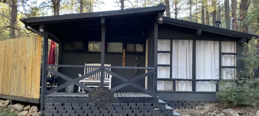 Pine Country Cabin - private fire pit area - Image 1