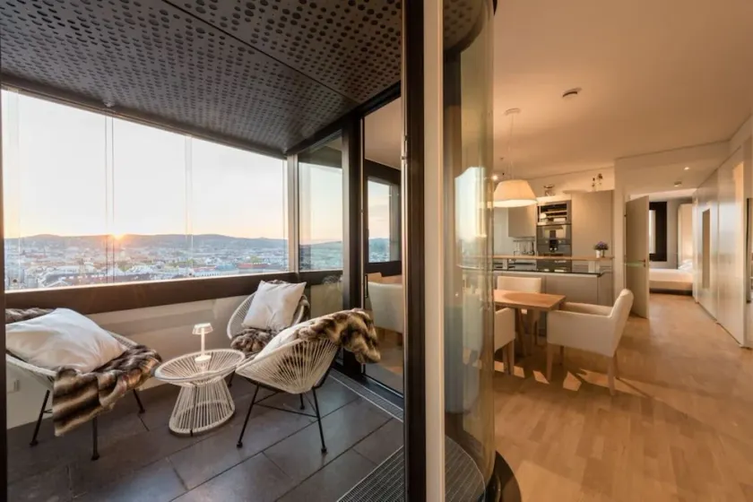 Suite panoramique avec vue sur Vienne, Wi-Fi et garage - Image 1
