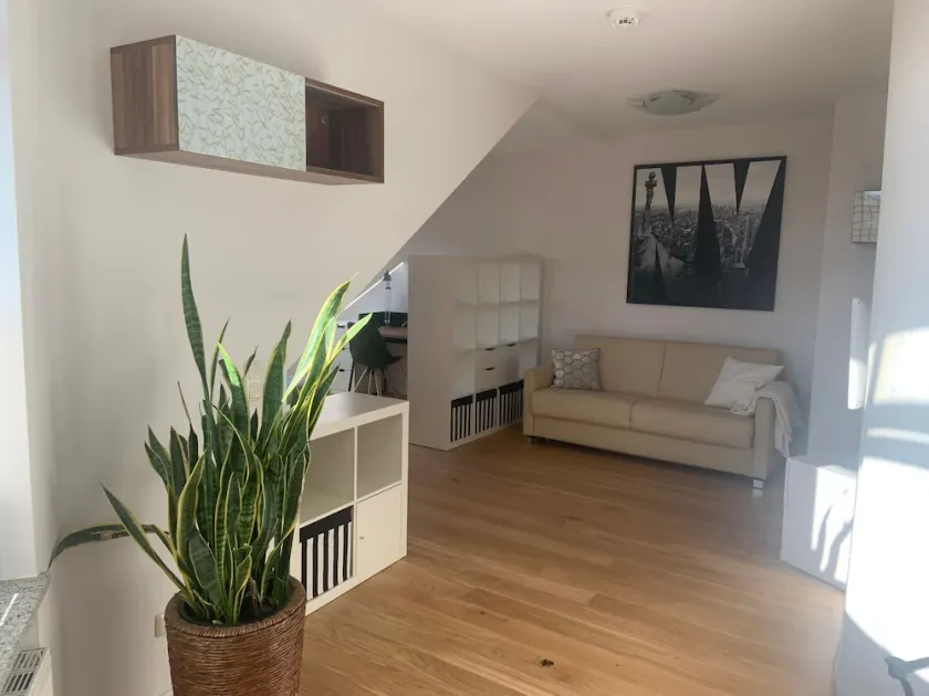 Modern 50 sqm apartment with living room, bedroom and balcony - Image 1