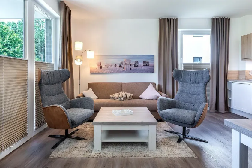 Hübsches Ferienapartment mit Terrasse und Blick ins Grün, Saunabereich Inklusive - Image 1