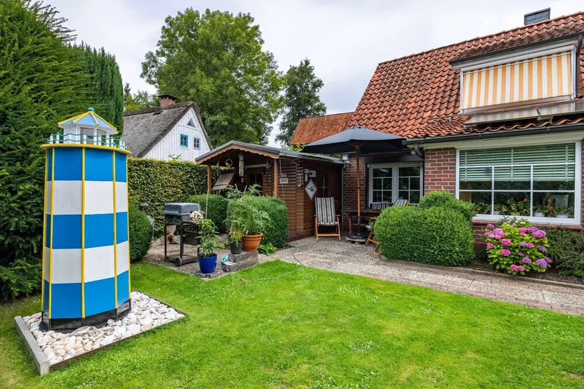 Ferienhaus 'Deichkate Deichwinkel' mit gemeinsamer Terrasse, gemeinsamem Garten und WLAN - Image 1
