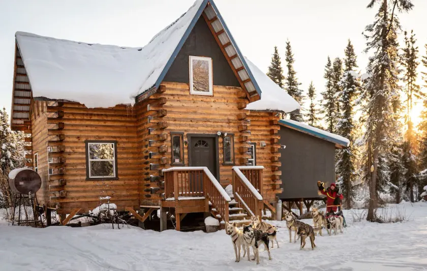 Cabin tucked in the woods! Auroras seen here! Private. Sleddog Interaction! - Image 1