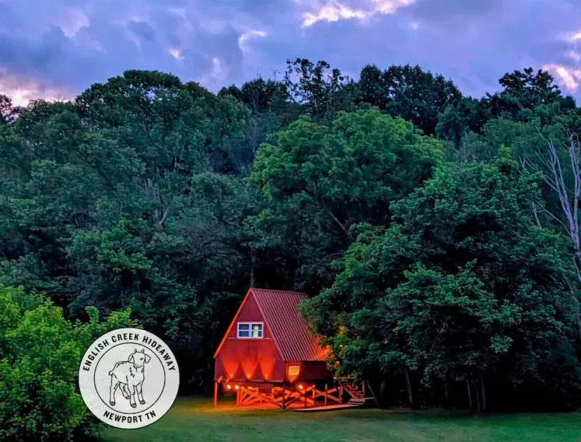 Fountainside A Frame TreeHouse Romantic Nature Farm Getaway - Image 1