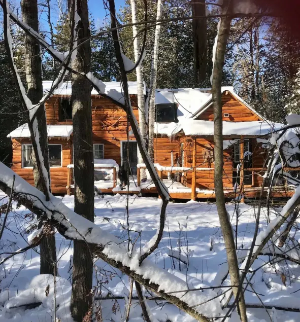 Romantic Log Cabin in the Woods - Hot Tub under the Stars -80 km's from CN Tower - Image 1
