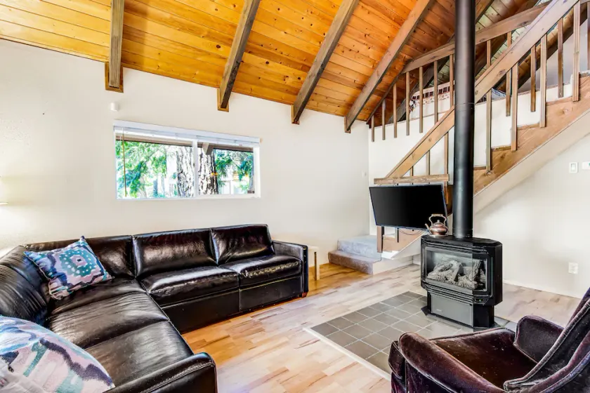 Wonderful lakefront cabin & guesthouse with mountain view & private dock - Image 1