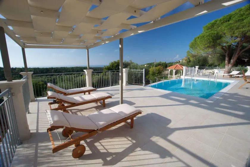 Elegant & Stylish Villa with Self-Contained Studio, A/C, Private Pool & Sea View - 4km to Fiscardo! - Image 1