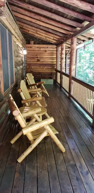 Sleeps 11! 5BR/2.5BA LRG Log Cabin on 5 Acres, Close to Hendo/AVL, TWO Kitchens! - Image 1